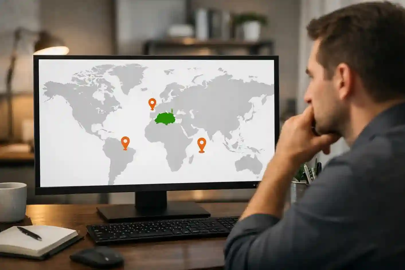 Weltkarte mit internationalen Wettanbietern und rechtlicher Grauzone für die Schweiz